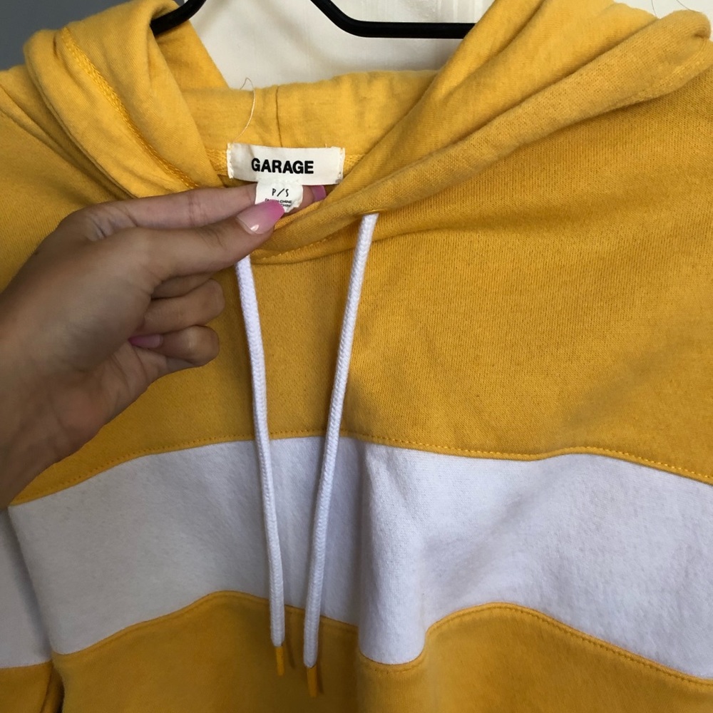 garage yellow hoodie